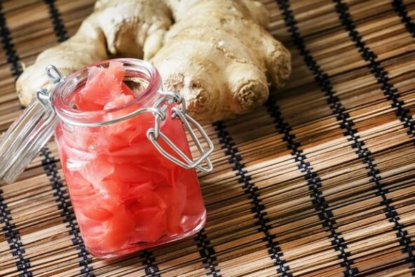 pickled ginger root to increase strength